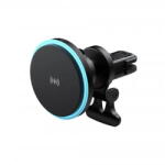 Havit Suport auto telefon Havit W3032, incarcare wireless 15W, grila ventilatie, negru (KF2343543) - pcone