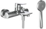 Laufen CITYPLUS Komplett egykaros kád csaptelep, 1500 mm-es flexibilis zuhanytömlővel és kézi zuhanyozóval , Króm HF505360100600 (HF505360100600)