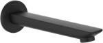 Laufen CITYPLUS Fali kifolyócső, hossza 190 mm, Matt Titán Fekete HF505369428000 (HF505369428000)
