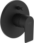 Laufen CITYPLUS Falba épített kád-zuhany csaptelep falon kívüli része átkapcsolóval Simiboxhoz, Matt Titán Fekete HF505389428000 (HF505389428000)