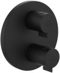 Laufen THERM Falbaépített termosztátos zuhany csaptelep, Matt Titán Fekete HF506576428000 (HF506576428000)