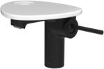 Laufen ADA Egykaros mosdó csaptelep, tálcalyukkal, Fekete/Fényes Fehér HF506702511000 (HF506702511000)