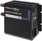 Qoltec Okostöltő LiFePO4 AGM GEL SLA akkumulátorokhoz 10A 12V