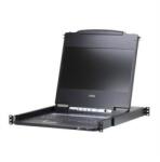 ATEN CL6700MW rack konzol 43, 9 cm (17.3") 1920 x 1080 pixelek Fém Fekete 1U (CL6700MW-ATA-2XK07GG) (CL6700MW-ATA-2XK07GG)