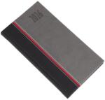 REALSYSTEM Zsebnaptár REALSYSTEM Kensington fekvõ fehér lapos szürke 2026 (5711-71) - tonerpiac