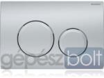 Geberit Delta 20 nyomólap matt króm színű, kerek, 2 mennyiséges öblítés (115.127.46.1)