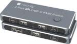 Techly IDATA KVM-DPC8K KVM kapcsoló Szürke (IDATA KVM-DPC8K) (IDATA KVM-DPC8K)
