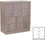 Leziter Comodă Miami cu 4 sertare 80x92 cm stejar York-stejar York (LMK4FYTYT) Comoda