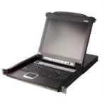ATEN CL5708MW rack konzol 43, 9 cm (17.3") 1920 x 1080 pixelek Fém, Műanyag Fekete 1U (14.01. 7407) (14.01.7407)