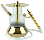Oduman N4 Hookah Half Gold-clear Glass