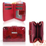 Jennifer Jones Női Bőr Pénztárca 5198-14 Piros -Pillangós (5198-14)