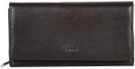 Touareg fekete belül cipzáras belül lehajtós nagy bőr pénztárca w1680116