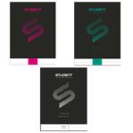 ICO Füzet A/4 vonalas ICO STUDENT 32lap 81-32 fekete, többfajta borító mintával, minőségi füzet