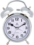 Merion fém ébresztőóra, quartz, ezüst színű, 3.5^ (6811-8)