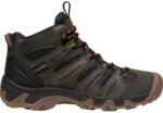 KEEN HEADOUT MID WP Man Férfi trekking cipő fekete olíva / fosszil narancs 43 10047682KEN01SA (10047682KEN01SA)