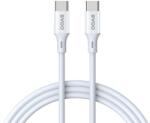 BW00 BWOO X282, USB kábel, USB-C - USB-C, (1 méter 60W), fehér (Gyorstöltő)