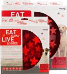 EAT SLOW HAC evéslassító tál star piros S-es (105089)