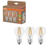OSRAM 3x LED izzó A60 E27 3.8W = 60W 2700K 806lm Meleg 300° Izzószálas KLASSZIKUS ENERGIAHATÉKONYSÁG Osram (4099854338601)