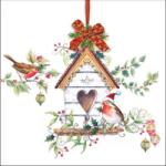 Ambiente X-mas Birdhouse papírszalvéta 33x33cm, 20 db-os