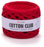 YARNART Cotton club minőségi, prémium pólófonal 7334 - Piros