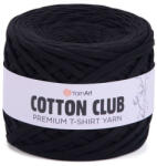 YARNART Cotton club minőségi, prémium pólófonal 7300 - Fekete