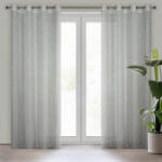 Takoy Draperie KENDAL din țesătură cu o structură fină de plasă împletită cu un fir de argint de 140 x 250 cm-HF-423996