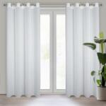Takoy Draperie KENDAL din țesătură cu o structură fină de plasă împletită cu un fir de argint de 140 x 250 cm