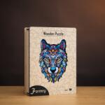  Mágikus farkas fa puzzle L Prémium fa doboz