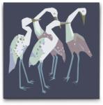  Festés számok szerint - Gémek családja Méret: 50x50cm, Keretezés: Kartonlemezen