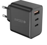 Dviced Wall charger 65W GaN 1 USB-A, 2 USB-C EU - Black (DV221012)