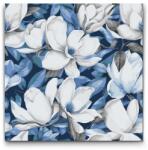  Festés számok szerint - Virágos háttér - Magnóliák Méret: 50x50cm, Keretezés: Kartonlemezen