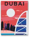  Festés számok szerint - Dubai Méret: 30x40cm, Keretezés: Műanyagtáblával