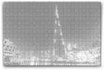  PontPöttyöző - Burj Khalifa, Dubai Méret: 40x60cm, Keretezés: Kartonlemezen, Szín: Kék