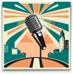  Festés számok szerint - Mikrofon Méret: 50x50cm, Keretezés: Kartonlemezen