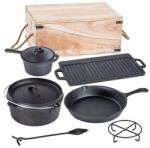 Perfect Home Set pentru gatit cu ceaun, gratar, tigaie, oala, fonta, 6 piese, Perfect Home (28340) Ceaun