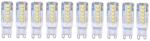  Set 10 × Becuri LED G9 - 5 W, lumină rece 6000 K, 220 V (LS G9 5W 6000K R)