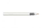 ASSMANN Coaxial cable DIGITUS RG-6, 75 Ohm, shield (2 x foil + 77% coverage braid), Eca, PVC, 305m, white, reel (DK-RG6-P)