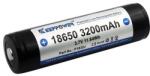 KeepPower védett akkumulátor (3200 mAh, Li-ion, 18650) (8300)