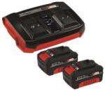 Einhell Power X-Change 18V kezdő készlet (2x 4, 0 Ah akkumulátor + 3A töltő), 4512112