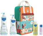 Mustela Златен комплект за новородено Mustela - Измиващ гел + Лосион + Масажно олио и подарък Kрем против подсичане - ozone