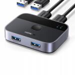 UGREEN Cm757 2 Az 1-Ben USB Hub 2X USB-A 3.0 (Bemenet) / 2X USB-A (Kimenet) - Szürke