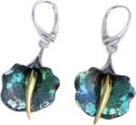  GBEMH - Ezüst Fülbevaló Titán Kála Virággal - Kézzel Készített