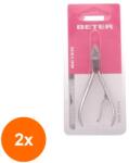 Beter Set 2 x Cleste pentru Cuticule Beter, din Inox (ROC-2xMAG1017257TS)
