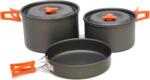 Vango Hard Anodised 4 Person Cook Kit Culoare: negru/portocaliu (ACTHARDAN000002)