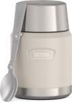 Thermos Termos pentru mâncare Icon, cu lingură pliabilă, 470 ml, bej-gri, 2 piese (173081)
