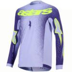 Alpinestars Tricou motocross Alpinestars Supertech Scenz violet-galben fluo (AIM170-0323)