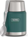 Thermos Termos pentru mâncare cu lingură pliabilă Icon, 470 ml, verde, 2 piese (173083)
