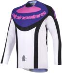 Alpinestars Tricou motocross Alpinestars Techstar Knif negru-gri deschis-violet (AIM170-0329)