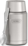 Thermos Termos pentru mâncare Icon, cu lingură pliabilă, 710 ml, argintiu, 2 piese (173092)