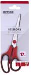 Office Products Foarfeca otel ergonomica, 17cm, rubber grip, Office Products - maner rosu/negru (OF-18251721-99) - ihtis